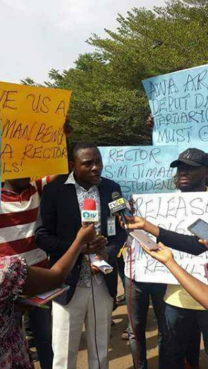 Auchi Poly Students Demand Removal Of The Acting Rector
